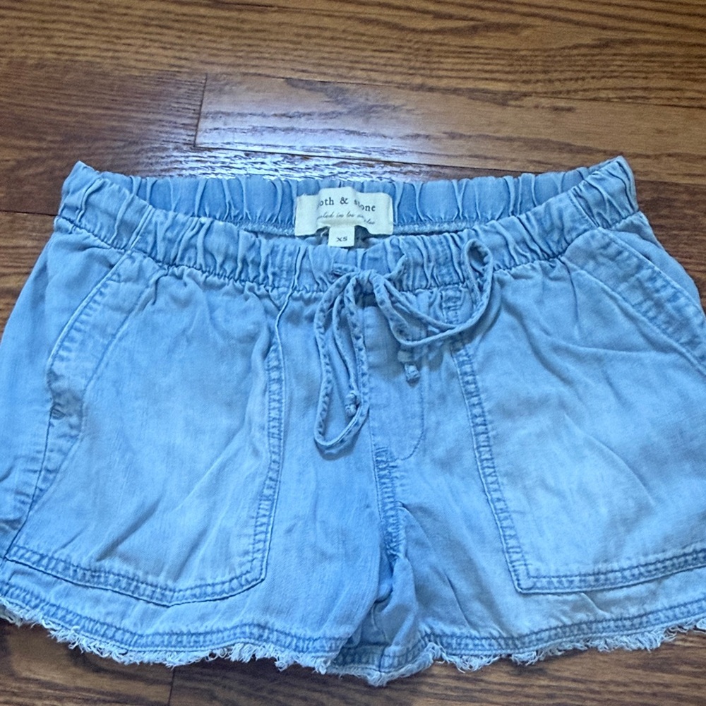 Light Blue Denim-Style Women’s Shorts